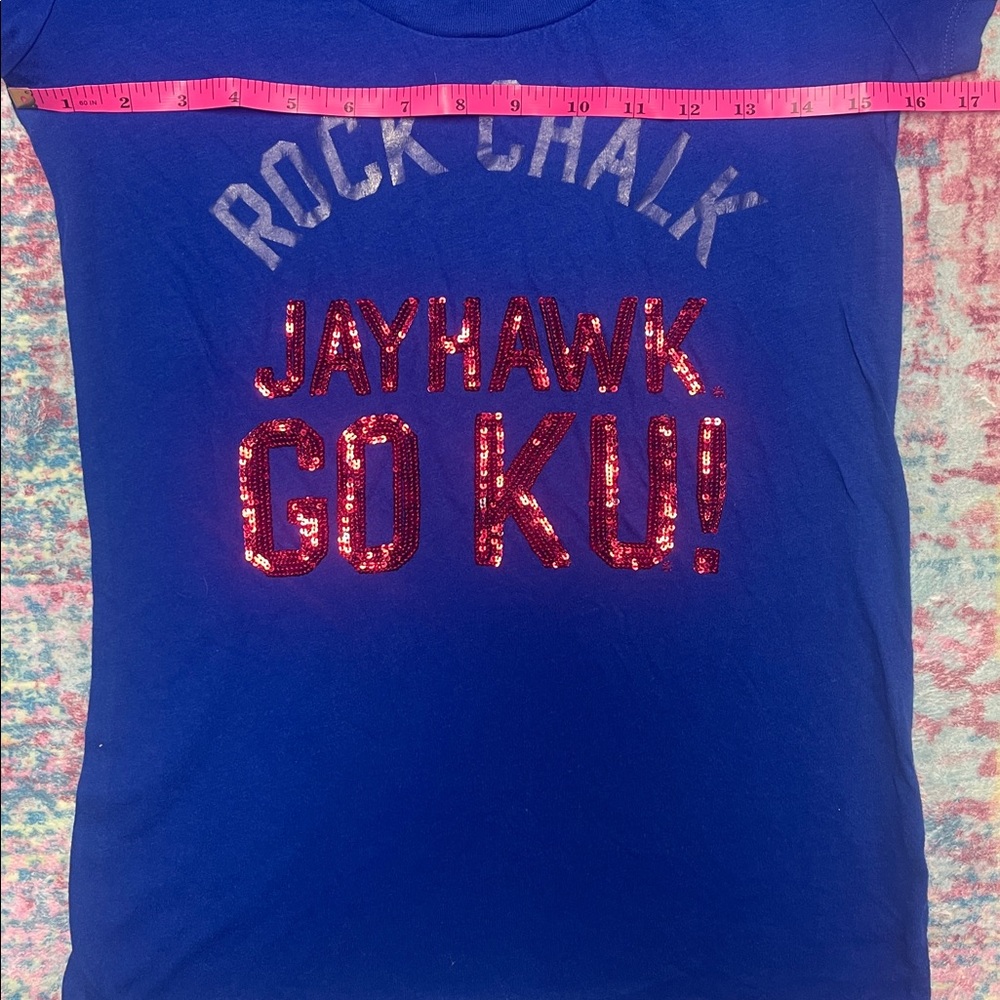 PINK Victoria's Secret Blue Rock Chalk Tee - Picture 4 of 8